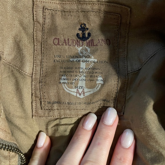 Claudio Milano Linen Jacket - Picture 7 of 7